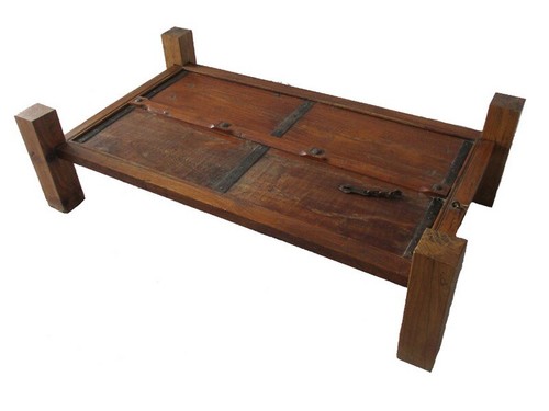 Tavolo legno etnico portale - tavolo,
